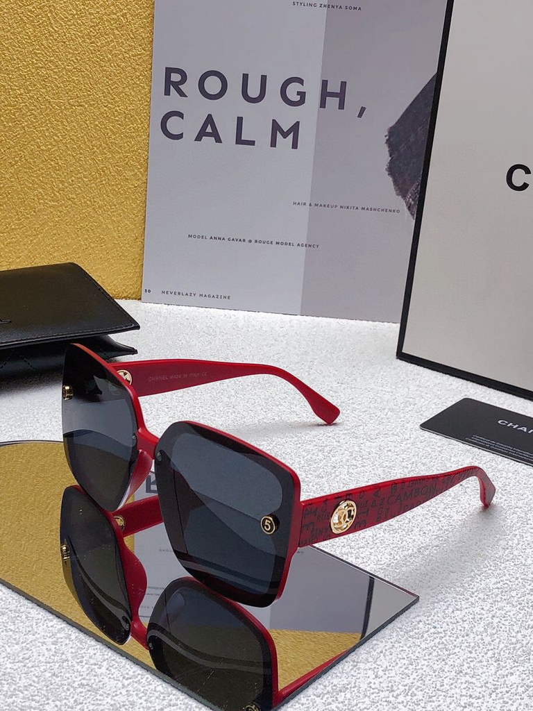 Chanel Cat Eye Sunglasses Luxury Chanel Shield Sport Fashion Show 993108