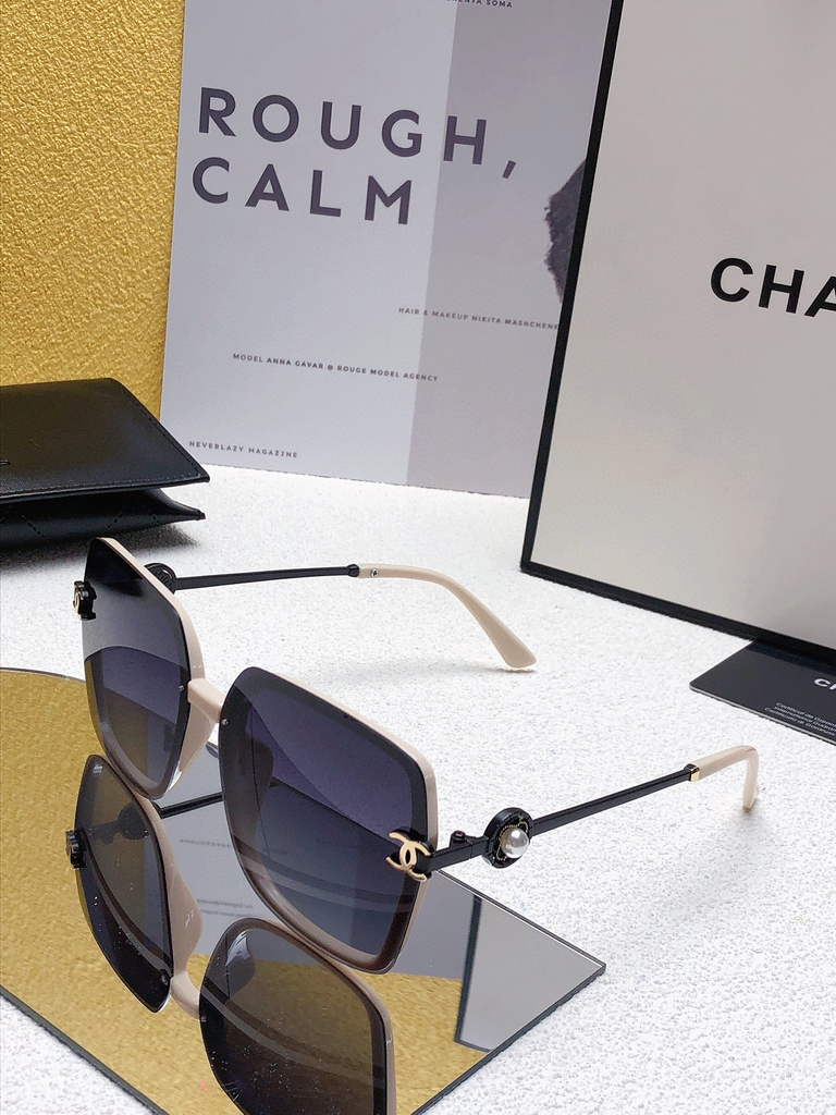Chanel Cat Eye Sunglasses Luxury Chanel Shield Sport Fashion Show 993114
