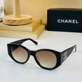 Chanel Cat Eye Sunglasses Luxury Chanel Shield Sport Fashion Show 993150