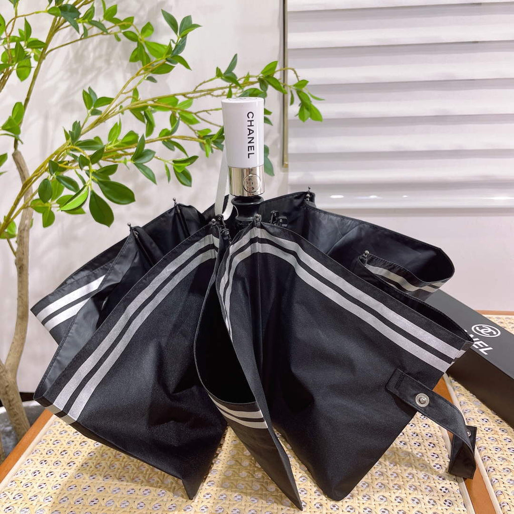Chanel Three Fold Automatic Folding Sun Umbrella C855633