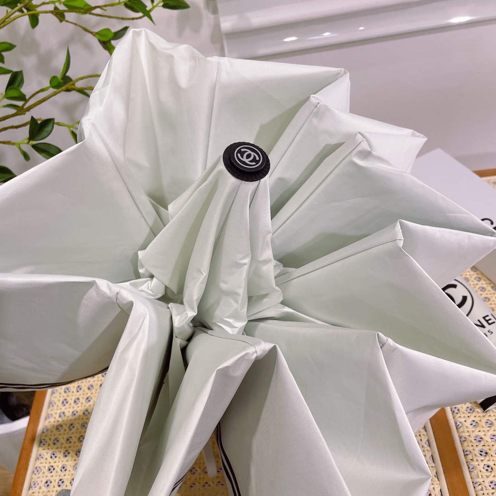 Chanel Three Fold Automatic Folding Sun Umbrella C855634