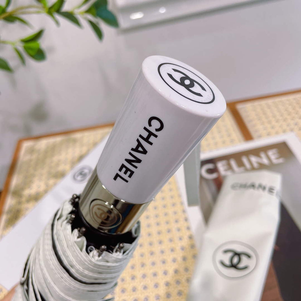 Chanel Three Fold Automatic Folding Sun Umbrella C855635