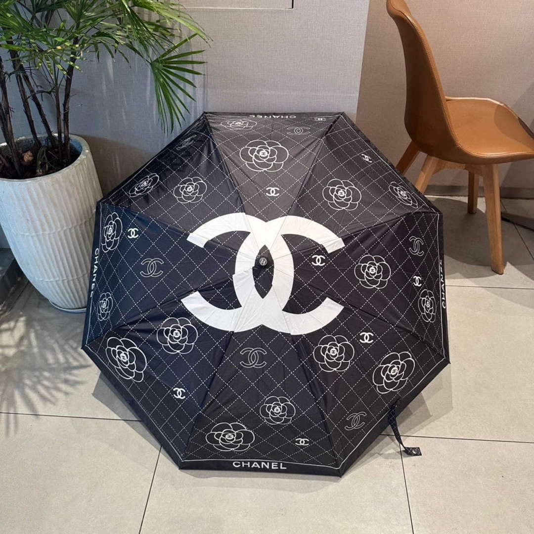 Chanel Three Fold Automatic Folding Sun Umbrella C855639 - Default Title - View 1