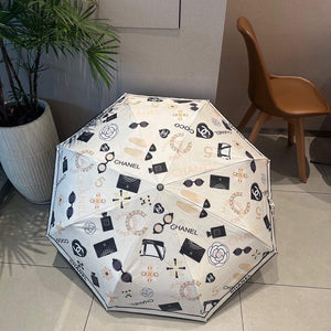 Chanel Three Fold Automatic Folding Sun Umbrella C855645 - Default Title - View 1