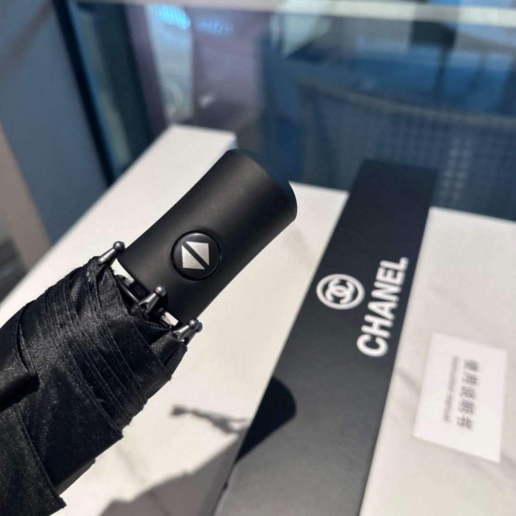 Chanel Three Fold Automatic Folding Sun Umbrella C855649
