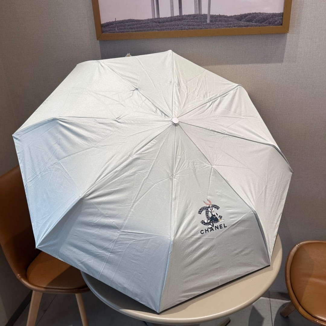 Chanel Three Fold Automatic Folding Sun Umbrella C855652 - Default Title - View 1