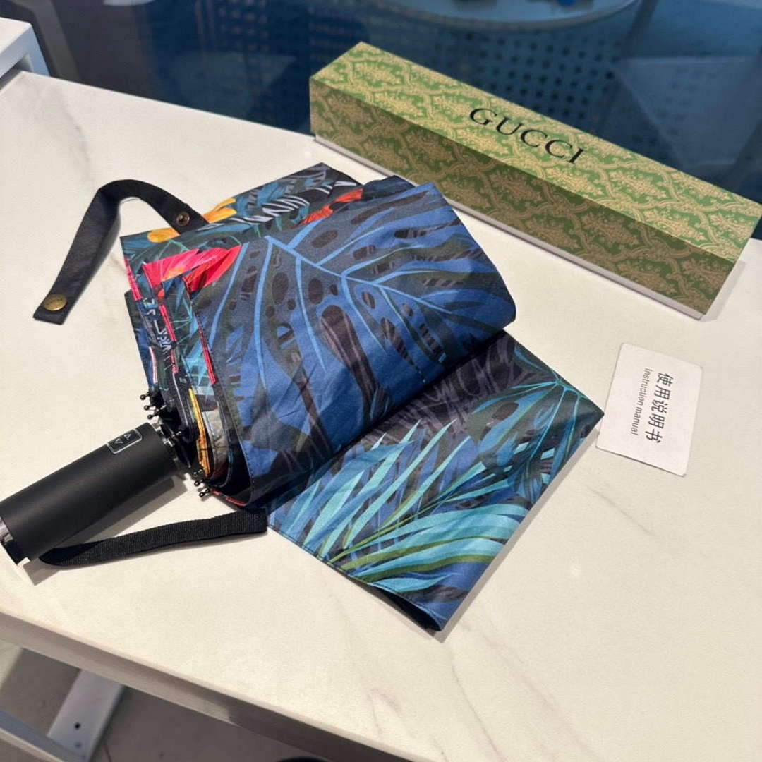 Gucci Three Fold Automatic Folding Sun Umbrella C854301