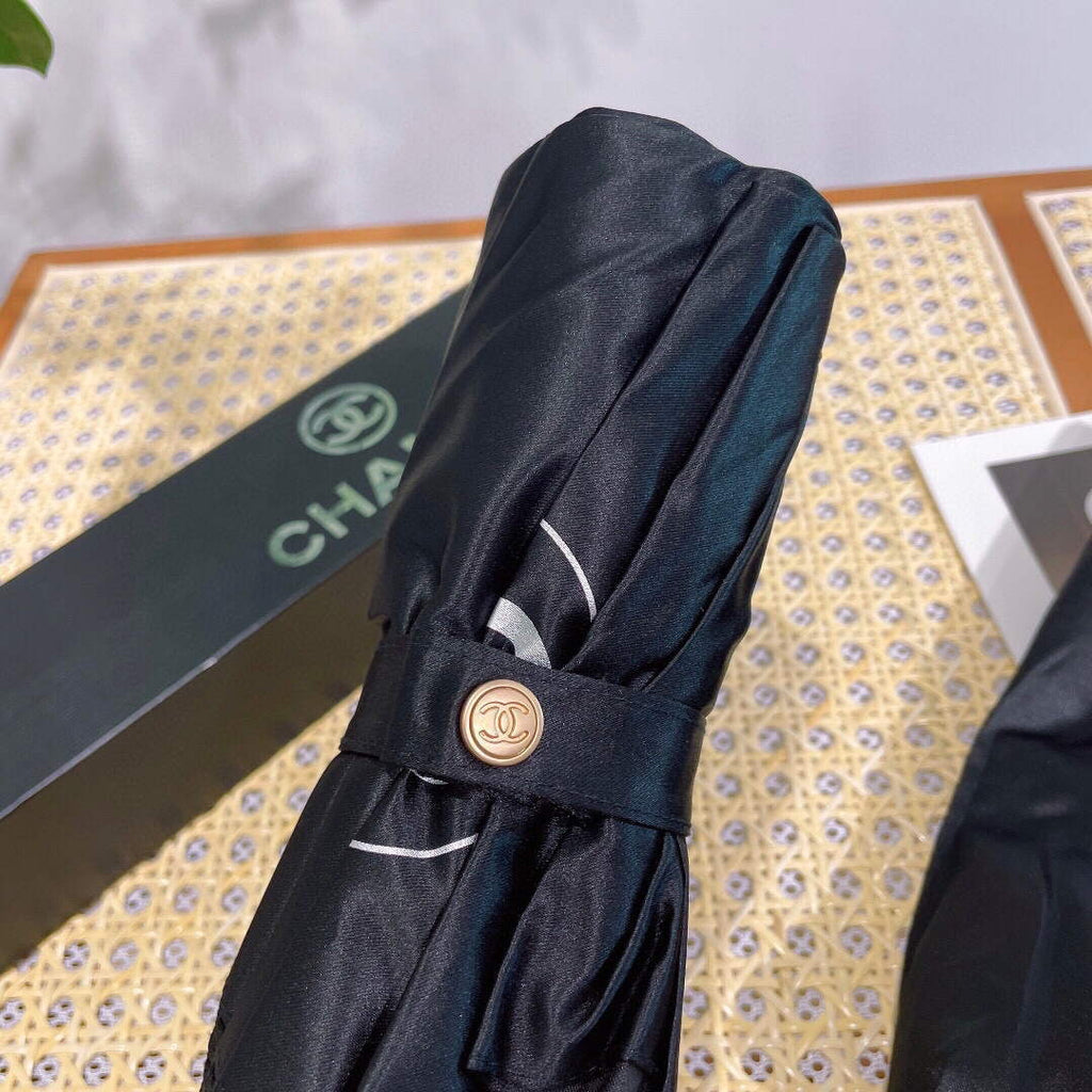 Chanel Three Fold Automatic Folding Sun Umbrella C855656