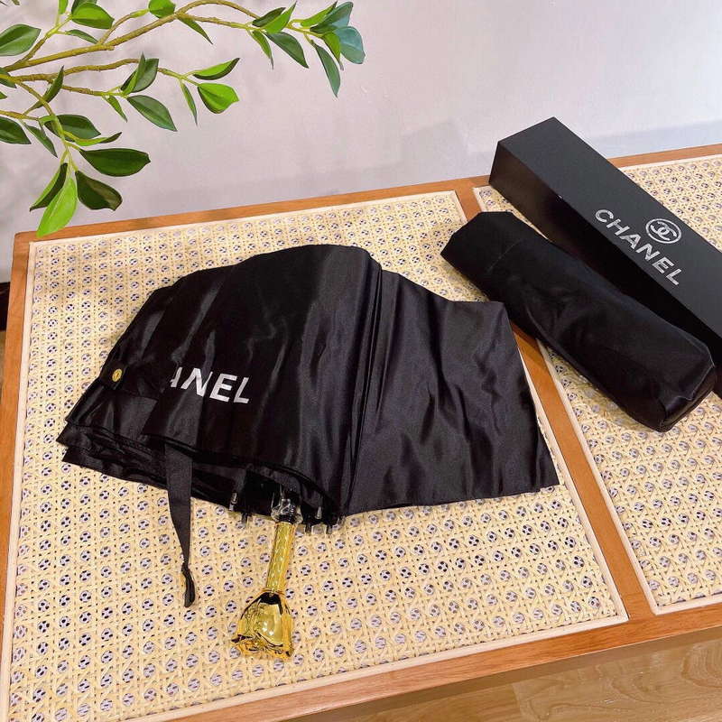Chanel Three Fold Automatic Folding Sun Umbrella C855656 - Default Title - View 1