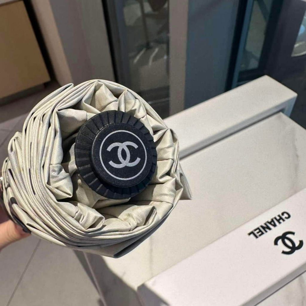Chanel Three Fold Automatic Folding Sun Umbrella C855657