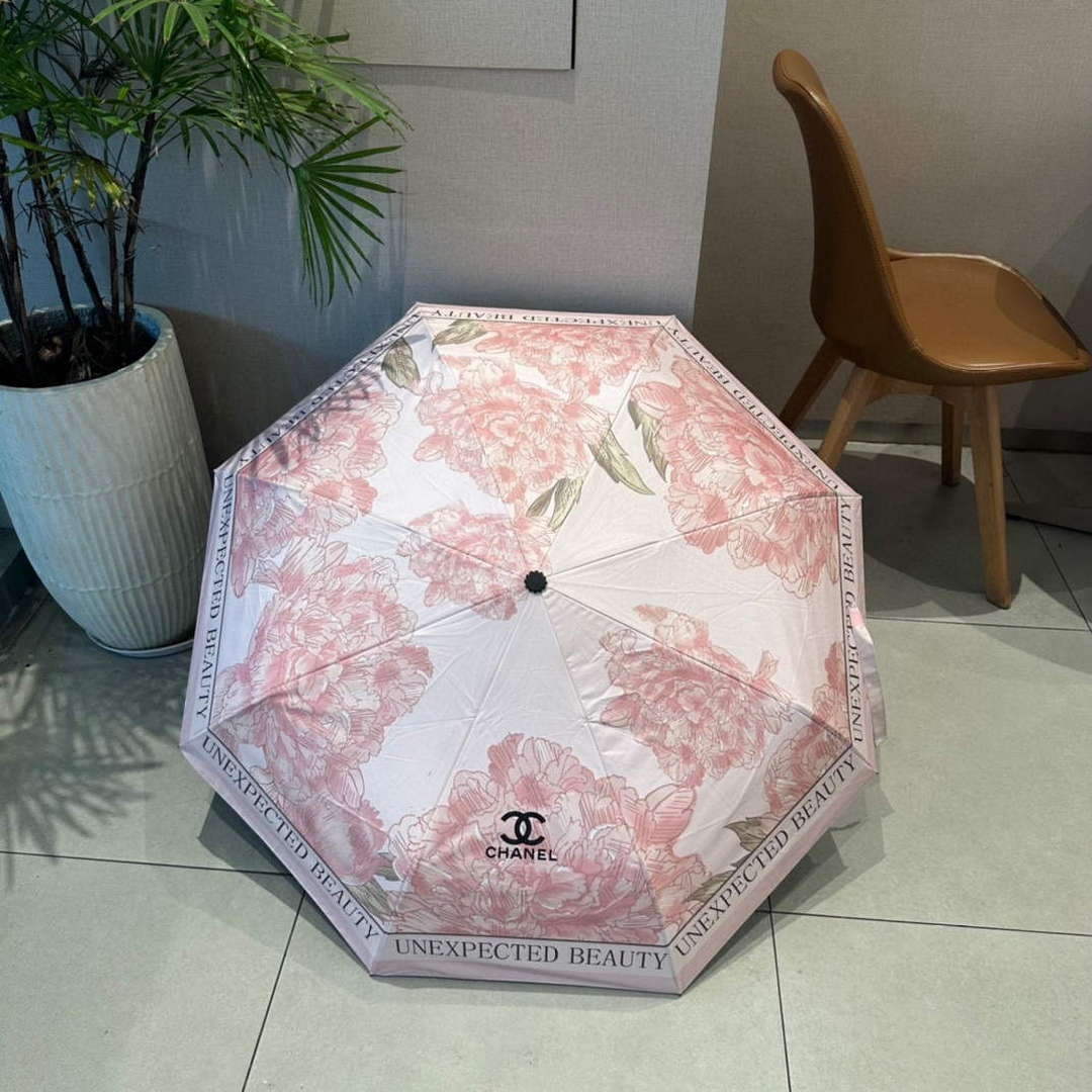 Chanel Three Fold Automatic Folding Sun Umbrella C855661 - Default Title - View 1