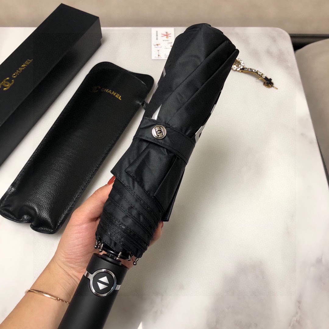 Chanel Three Fold Automatic Folding Sun Umbrella C855662 - Default Title - View 1