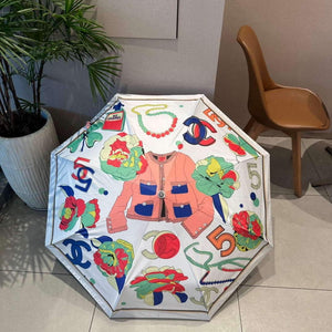 Chanel Three Fold Automatic Folding Sun Umbrella C855663 - Default Title - View 1
