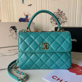 Chanel Trendy 24C Flap Bag With Top Handle Lambskin bag A92236 Blue Multicolor Logo - Default Title - View 1
