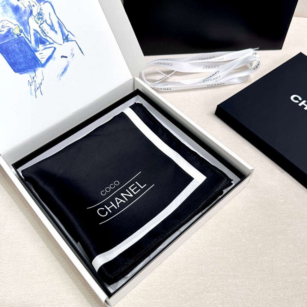 Chanel Twill Silk Square Scarf Designer Scarf C88721