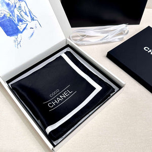 Chanel Twill Silk Square Scarf Designer Scarf C88721 - Default Title - View 3