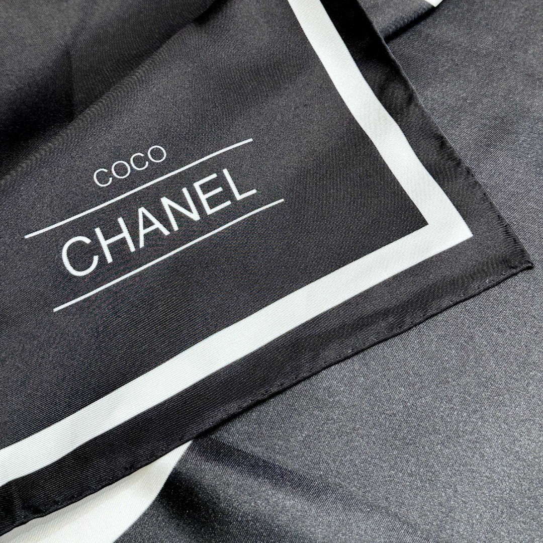Chanel Twill Silk Square Scarf Designer Scarf C88721