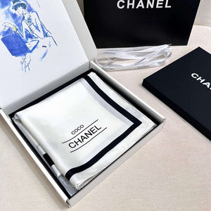 Chanel Twill Silk Square Scarf Designer Scarf C88722 - Default Title - View 4
