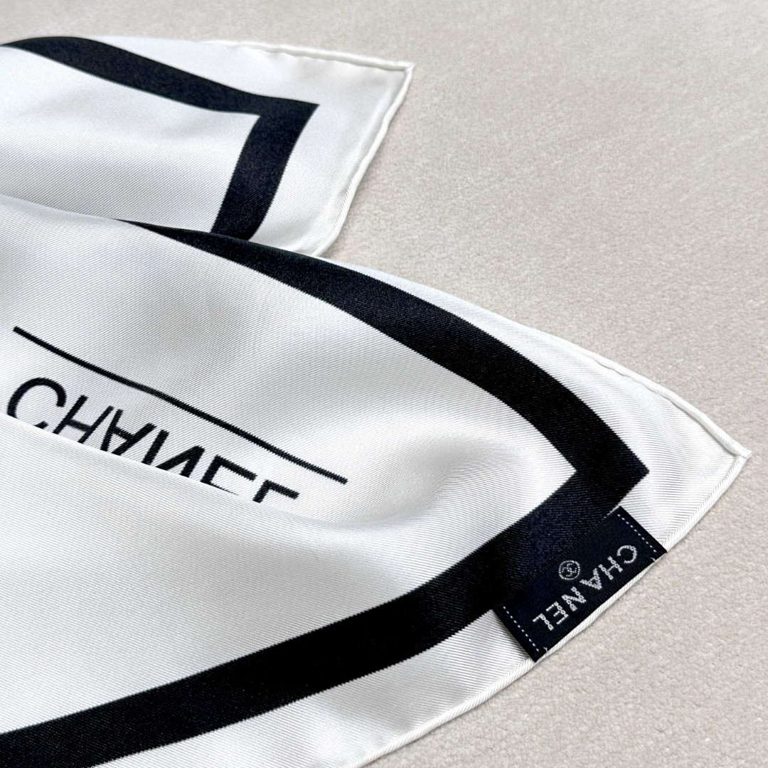 Chanel Twill Silk Square Scarf Designer Scarf C88722
