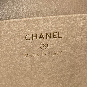 Chanel Vanity Case Shiny Lambskin Gold AP2731 Blue - Default Title - View 8