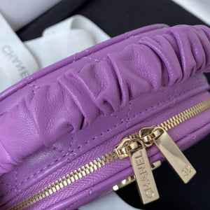 Chanel Vanity Case Shiny Lambskin Gold AP2731 Purple - Default Title - View 4