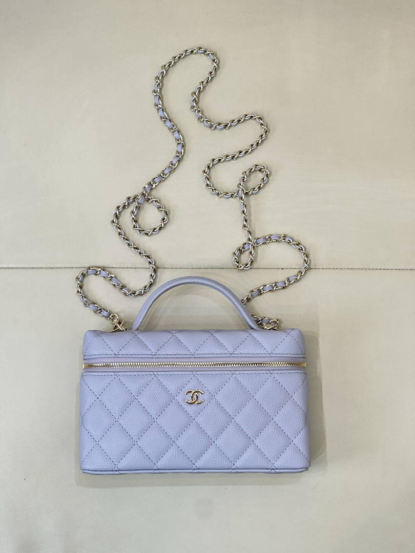 Chanel Vanity with Chain  Lambskin AP4385 Light Purple
