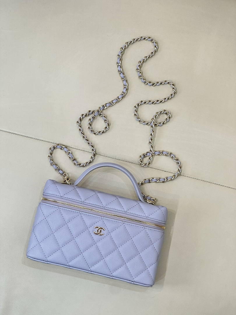 Chanel Vanity with Chain  Lambskin AP4385 Light Purple