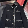 Chanel Women Black Tweed  jacket C62326