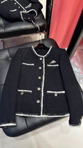 Chanel Women Black Tweed  jacket C62326