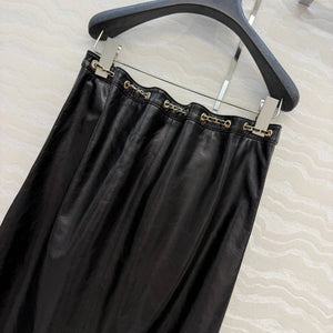 Chanel Women Coco 26p Lambskin Slit design long skirt C80093 - 36 - View 9