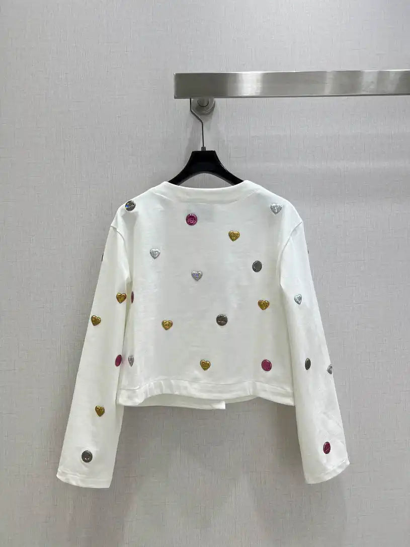 Chanel Women Cropped jacket with double C metal badget C62332