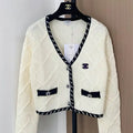 Chanel Women Diamond quilted crochet Cardigan Sweater CC69209