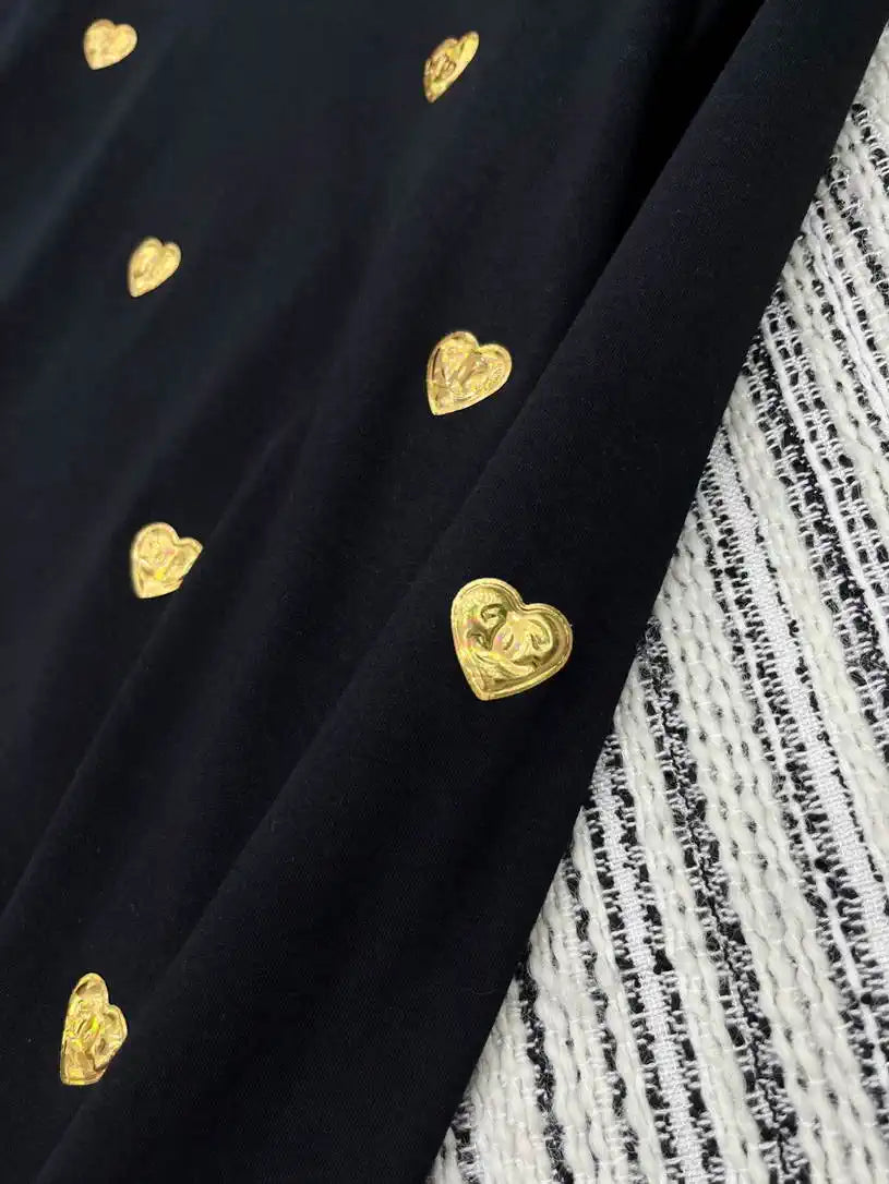 Chanel Women Double C metal badge long-sleeved T-shirt  C62333