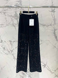 Chanel Women Fashion Black Lace Wide Leg Casual Pants C58804