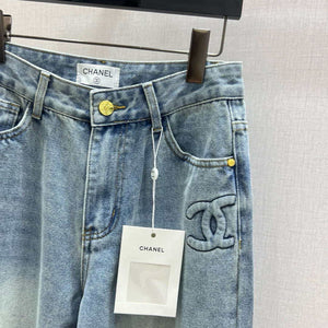 Chanel Women Fashion high-waisted slim straight Jeans C58802 - S - View 3