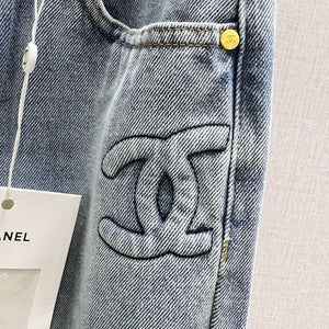 Chanel Women Fashion high-waisted slim straight Jeans C58802 - S - View 4