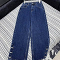 Chanel Women Fashion Jeans with embroidered logo Jeans C58812