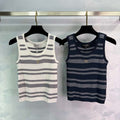 Chanel Women Fashion Knitted T-shirt Vest C81104 - white / S - View 1