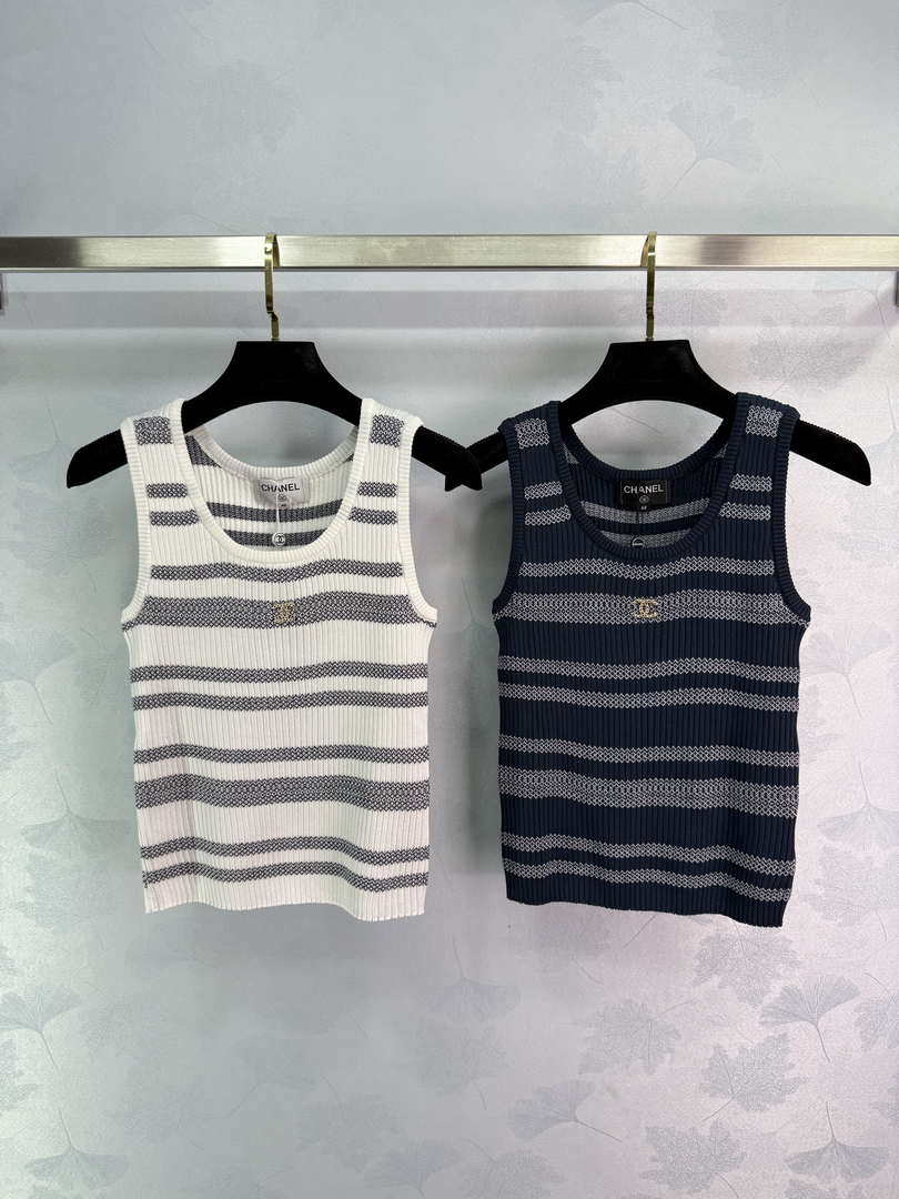 Chanel Women Fashion Knitted T-shirt Vest C81104