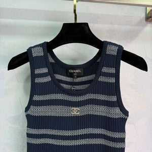 Chanel Women Fashion Knitted T-shirt Vest C81104 - white / S - View 5