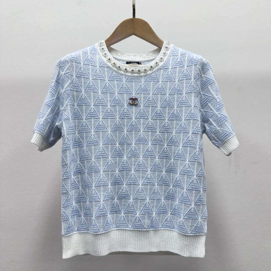 Chanel Women Fashion Knitted T-shirt C81105