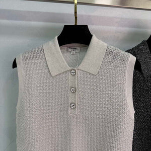 Chanel Women Fashion Knitted T-shirt C81119 - blue / S - View 3