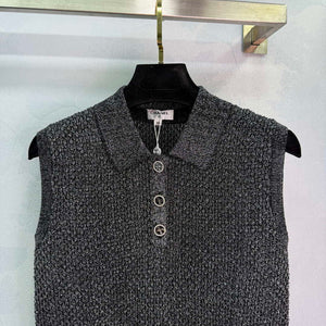 Chanel Women Fashion Knitted T-shirt C81119 - blue / S - View 5
