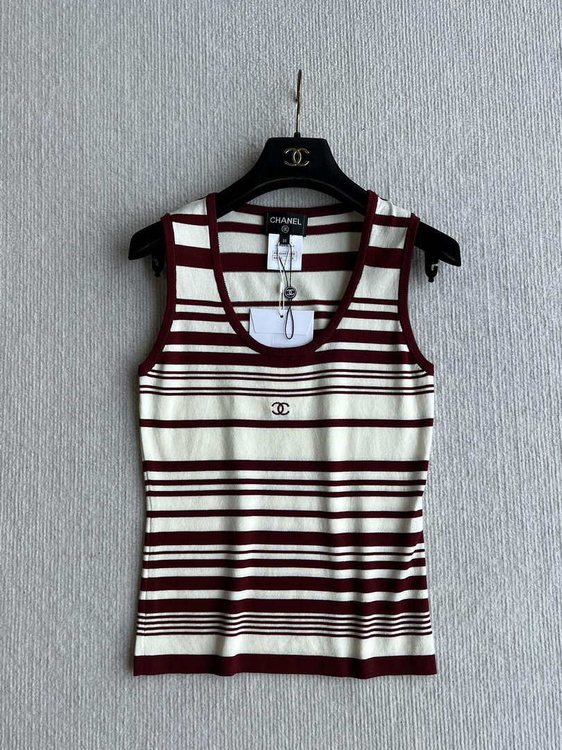 Chanel Women Fashion Knitted T-shirt Vest C81115