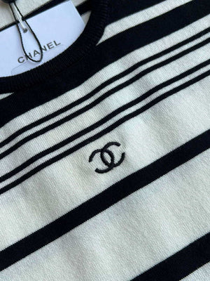 Chanel Women Fashion Knitted T-shirt Vest C81115 - S / white - View 8
