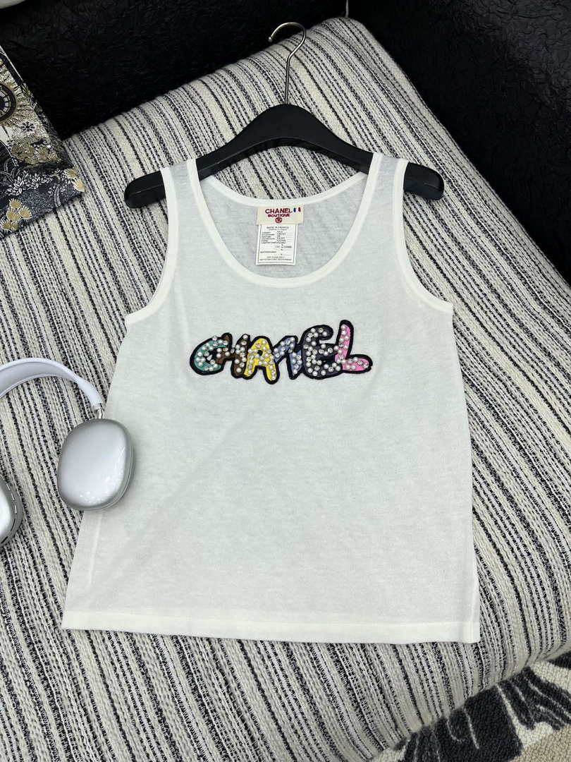 Chanel Women Fashion Knitted T-shirt Vest C81106