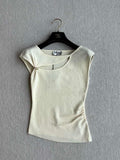 Chanel Women Fashion Knitted T-shirt Vest C81116