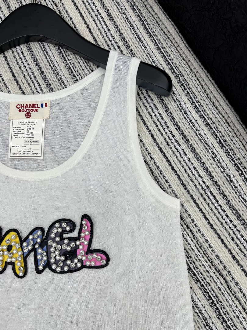 Chanel Women Fashion Knitted T-shirt Vest C81106