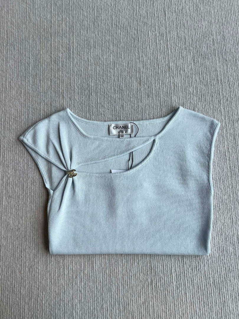 Chanel Women Fashion Knitted T-shirt Vest C81116