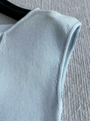 Chanel Women Fashion Knitted T-shirt Vest C81116 - S / beige - View 6